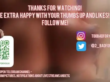 Chaturbate Live Sex of 2badforyou