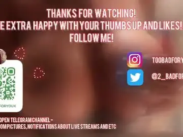 Chaturbate Sex Cam of 2badforyou