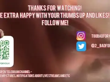 Chaturbate Sex Cam of 2badforyou
