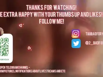 Chaturbate Live Sex of 2badforyou